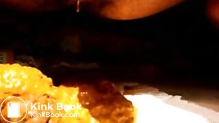 scat dumping on the debonairblog magzine gal