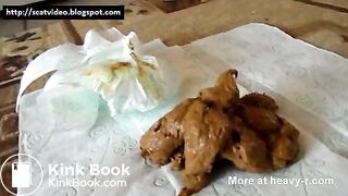 Amateur Teen Shits On Toilet Paper