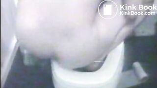 Drunk slut making mess in toilet