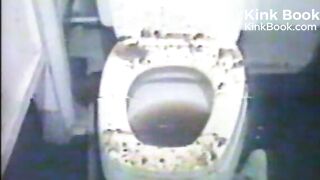 Drunk slut making mess in toilet