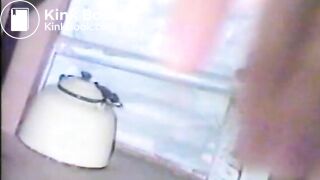 Drunk slut making mess in toilet