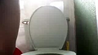 Colombian woman pooping