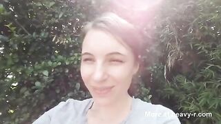 Outdoor Pooping Selfie From Teen