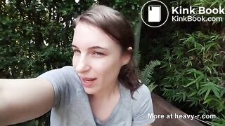 Outdoor Pooping Selfie From Teen