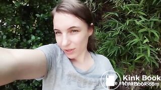 Outdoor Pooping Selfie From Teen