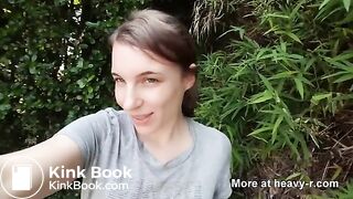 Outdoor Pooping Selfie From Teen