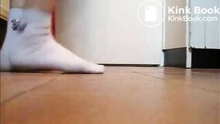 Asian Girl Shitting On The Floor