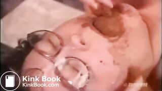 Delighted with the semen and shit of her son - Toilet Whores