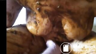 amateur covered in shit and fingered