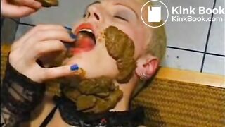 Shit Eating Lingerie Blonde