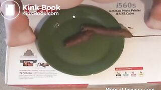 Blonde Chick Shitting