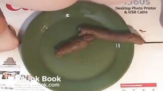 Blonde Chick Shitting