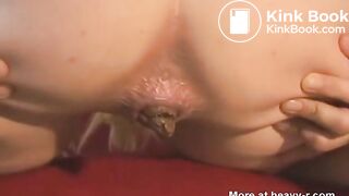 Blonde Chick Shitting