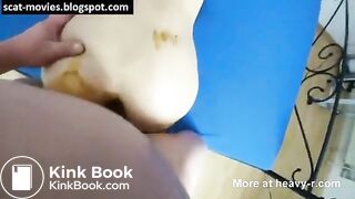 Rubbing His Cock In Her Shit