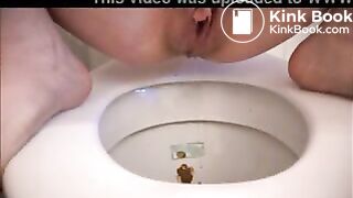 Poo on toilet