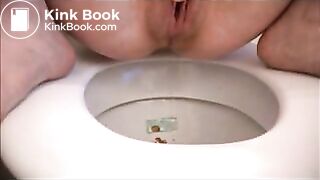 Poo on toilet