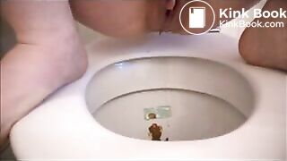 Poo on toilet