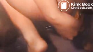 Hot ebony girl playing with shit in the bath - Scat Video Collection