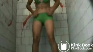 Guy stealing shit and jerking off to it