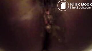 African black ass female in demonstration