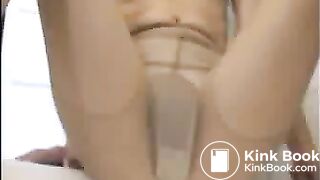 amator wife shits with pantyhose and thong on