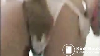 amator wife shits with pantyhose and thong on