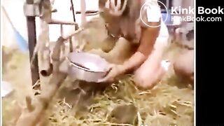 Asian Sluts Eating Animal Shit