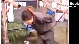 Asian Sluts Eating Animal Shit