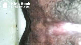 beautiful black asshole pushing out a fat turd:)