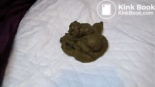 Big load of shit in sissy outfit