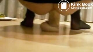 Big Dildo In The Asshole Makes Girl Shit