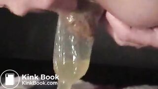 Amateur - Scat in condom