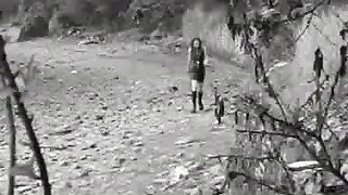 Scat - Ness & Lucy - Lucy Shitting Outdoormpeg