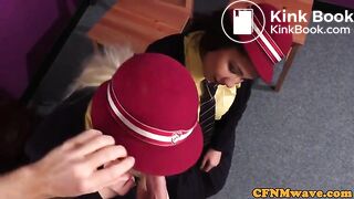 Cute cfnm schoolgirls satisfy professor