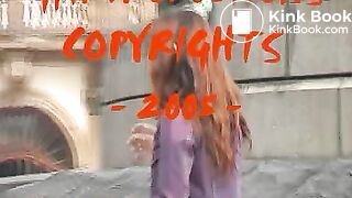 girl pooping in the pants in the street 8