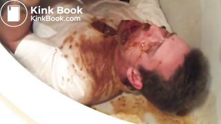 diarrhea on his face