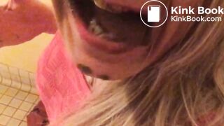 Toilet Pig Feasting on Her own Filth:)