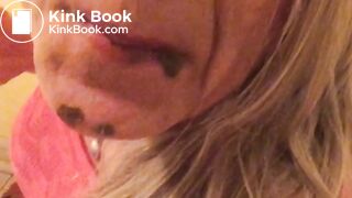 Toilet Pig Feasting on Her own Filth:)