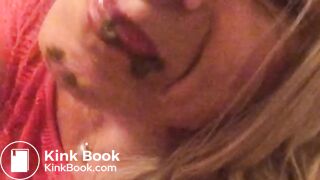 Toilet Pig Feasting on Her own Filth:)