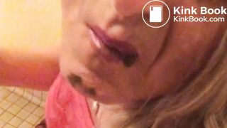 Toilet Pig Feasting on Her own Filth:)