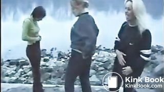 Three girls shitting