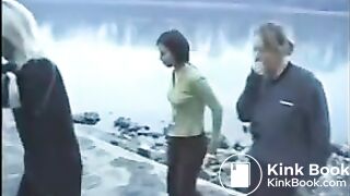 Three girls shitting