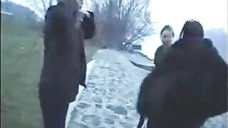 Three girls shitting