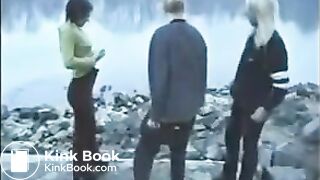 Three girls shitting