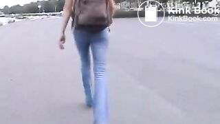 Girl fingers her wonderful ass and shits