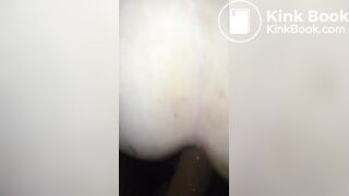 Scat BBWendi has messy anal and gags on her scat