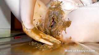 Pushing Shit In Cunt