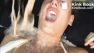 Girl got vomited and shitted face