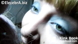 Beutiful Girl Chewing And Eating Master's Shit