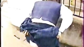 Asian shits her panties